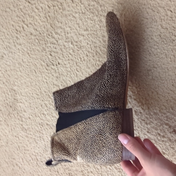 Madewell Nadine Animal Print Chelsea Booties Size 10 - Picture 10 of 14